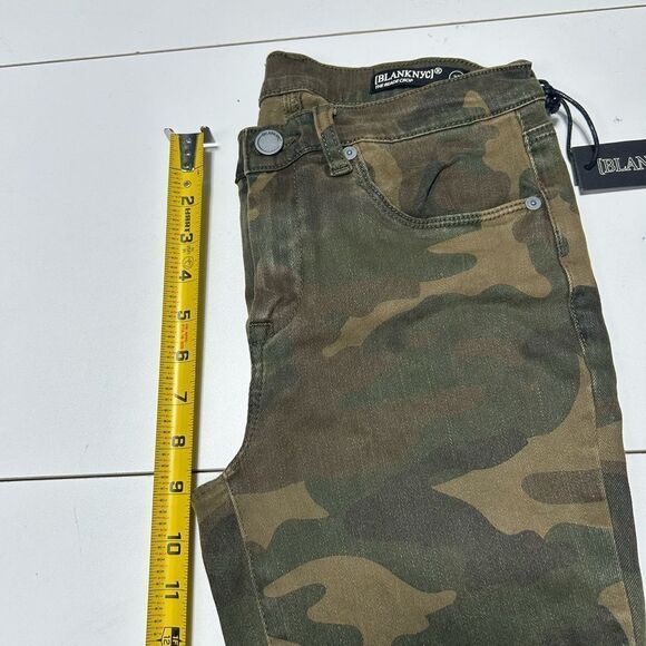 NWT Blank NYC Camouflage Camo Print Cropped Skinny Jeans The Reade Crop size 27 - Picture 9 of 11